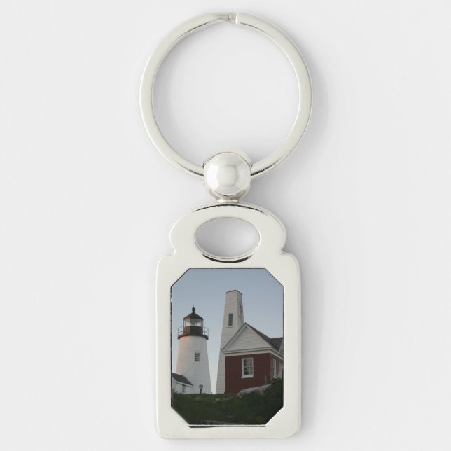 Pemaquid Point Light and Bell House  Key Ring (Front)