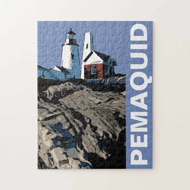 PEMAQUID POINT LIGHT JIGSAW PUZZLE (Vertical)