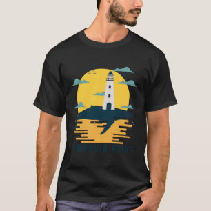 Pemaquid Point Light Maine Lighthouse Nautical Sou T-Shirt