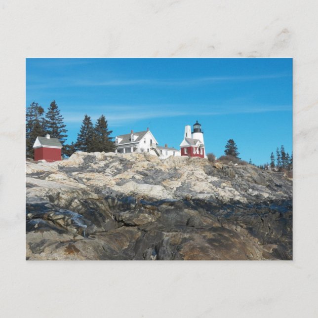 Pemaquid Point Lighthouse 4 Postcard (Front)