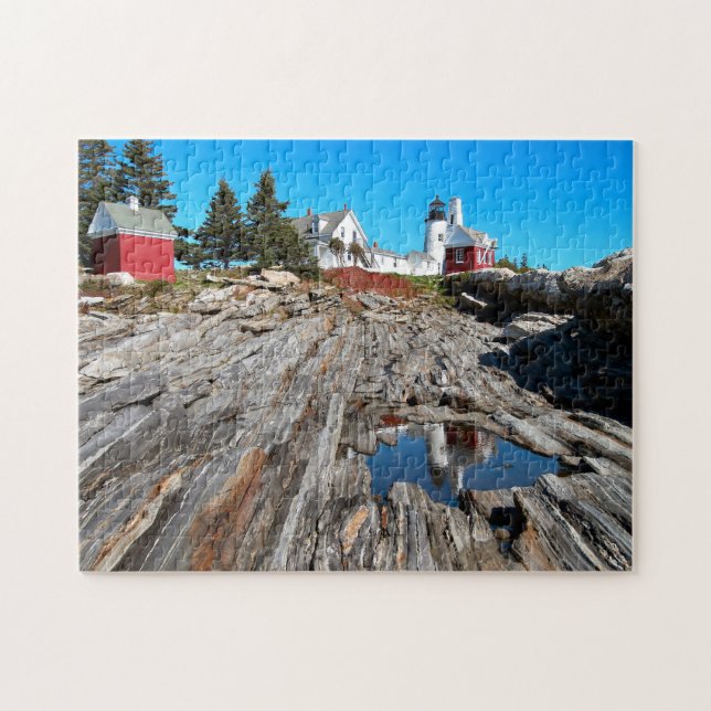 Pemaquid Point Lighthouse, Bristol Maine Jigsaw Puzzle (Horizontal)