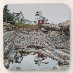 Pemaquid Point Lighthouse Cork Coaster