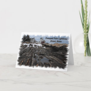 Pemaquid Point Lighthouse in Bristol, Maine Card