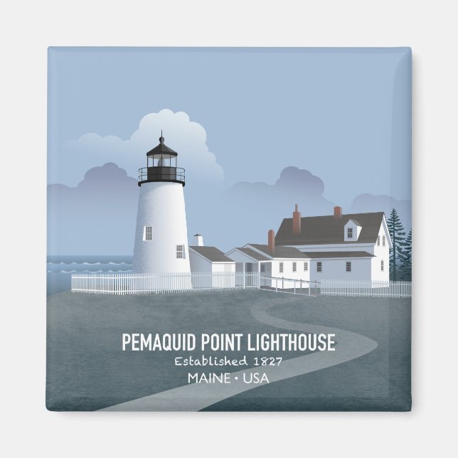 Pemaquid Point Lighthouse Magnet (Front)