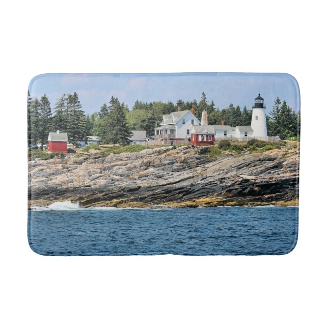 Pemaquid Point Lighthouse, Maine Bath Mat (Front)