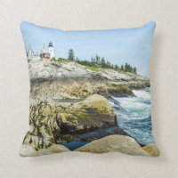 Pemaquid Point Lighthouse Maine Cotton