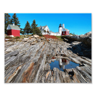 Pemaquid Point Lighthouse Maine Photo Print