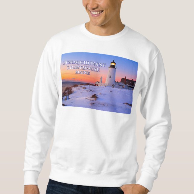 Pemaquid Point Lighthouse, Maine Sweatshirt (Front)