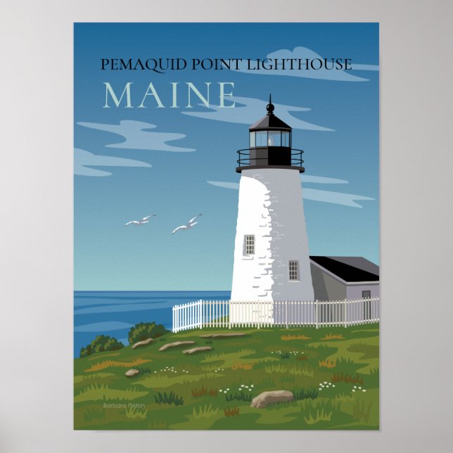 Pemaquid Point Lighthouse Poster (Front)
