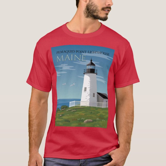 Pemaquid Point Lighthouse T-Shirt (Front)