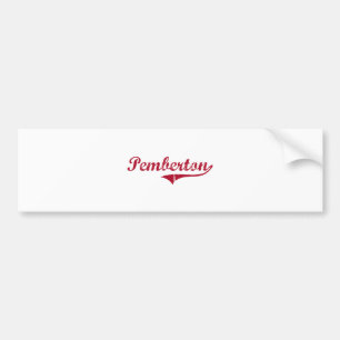 Pemberton New Jersey Classic Design Bumper Sticker