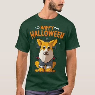 Pembroke Corgi Dog Halloween Costume Vampire Dracu T-Shirt