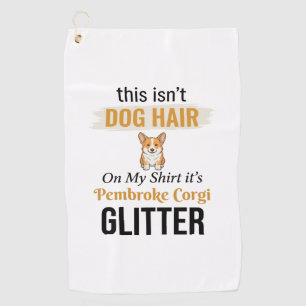 Pembroke Corgi Glitter Funny Dog Lover Design_1 Golf Towel