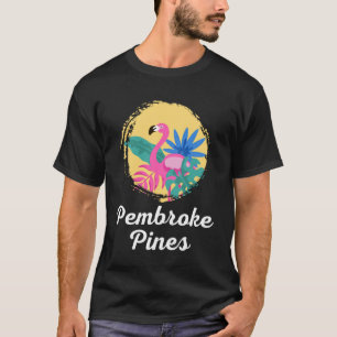 Pembroke Pines Florida Beach Tropical Flamingo T-Shirt