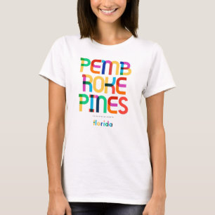 Pembroke Pines Florida Mid Century, Pop Art, T-Shirt