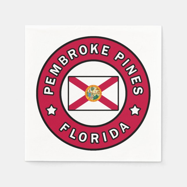 Pembroke Pines Florida Napkin (Front)