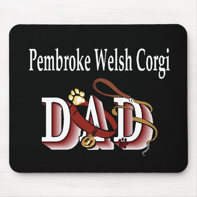 Pembroke Welsh Corgi Dad Gifts Mouse Pad (Front)