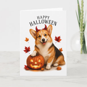 Pembroke Welsh Corgi Devil Dog Card