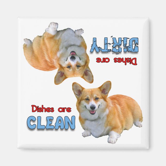 Pembroke Welsh Corgi Dishwasher Magnet (Front)