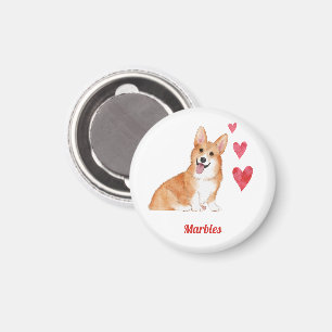 Pembroke Welsh Corgi Dog Custom Name   Magnet