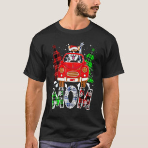 Pembroke Welsh Corgi Dog Mum Xmas Plaid Christmas T-Shirt