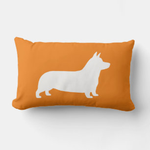 Pembroke Welsh Corgi Dog Silhouette Lumbar Cushion