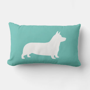 Pembroke Welsh Corgi Dog Silhouette Lumbar Cushion