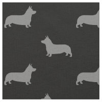 Pembroke Welsh Corgi Dog Silhouettes Pattern