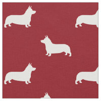 Pembroke Welsh Corgi Dog Silhouettes Pattern