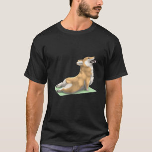 Pembroke Welsh Corgi Dog Yoga Pose Meditation Zen T-Shirt