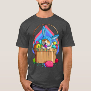 Pembroke Welsh Corgi Easter Eggs Bunny Dog1056 T-Shirt