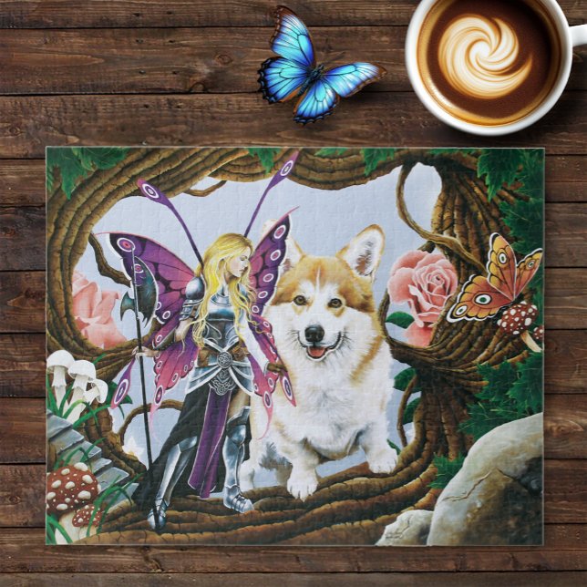 Pembroke Welsh Corgi Fairy Fantasy Jigsaw Puzzle (Creator Uploaded)