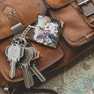 Pembroke Welsh Corgi Fairy Fantasy Key Ring