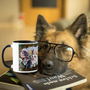 Pembroke Welsh Corgi Fairy Fantasy Mug