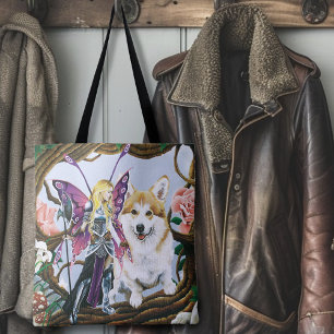 Pembroke Welsh Corgi Fairy Fantasy Tote Bag