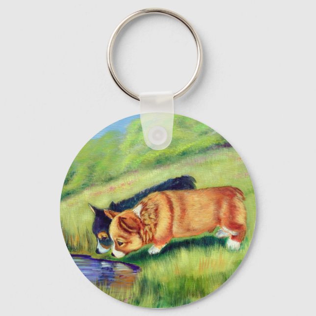 Pembroke Welsh Corgi Keychain (Front)