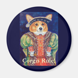 Pembroke Welsh Corgi King Magnets