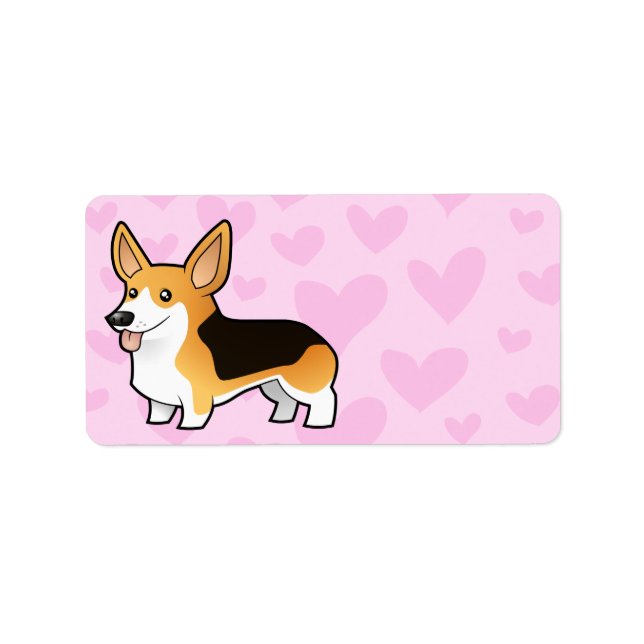 Pembroke Welsh Corgi Love Label (Front)