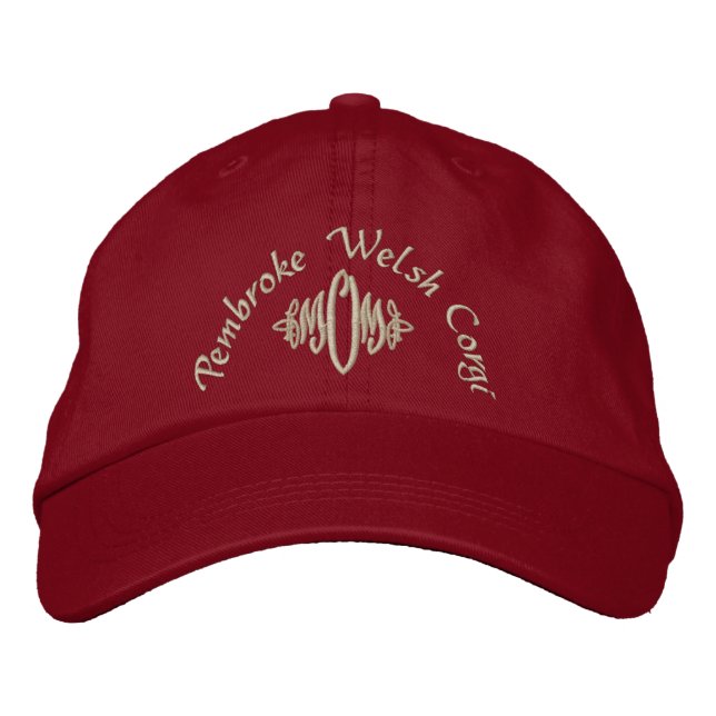Pembroke Welsh Corgi, MOM Embroidered Hat (Front)
