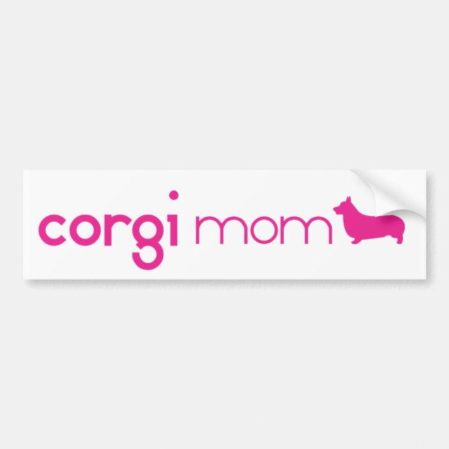 Pembroke Welsh Corgi Mum Bumper Sticker (Front)