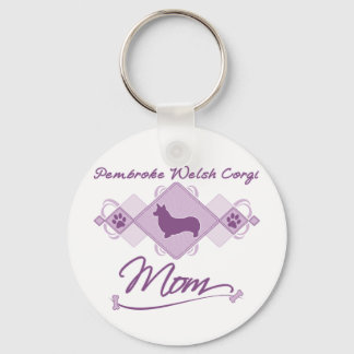Pembroke Welsh Corgi Mum Key Ring