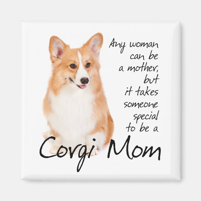 Pembroke Welsh Corgi Mum Magnet (Front)
