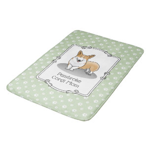 Pembroke Welsh Corgi Mum (red 1) Dog Mum Cute Bath Mat