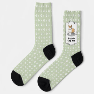 Pembroke Welsh Corgi Mum (red 1) Dog Mum Cute Socks