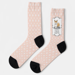 Pembroke Welsh Corgi Mum (red 1) Dog Mum Cute Socks