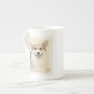 Pembroke Welsh Corgi Painting - Original Dog Art Bone China Mug