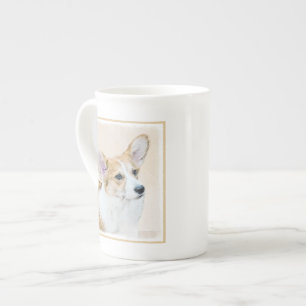 Pembroke Welsh Corgi Painting - Original Dog Art Bone China Mug