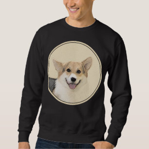 Pembroke Welsh Corgi Painting - Original Dog Art Sweatshirt