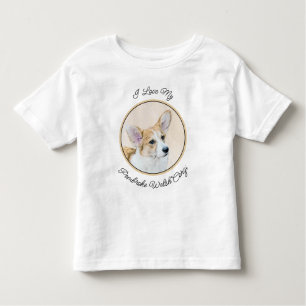 Pembroke Welsh Corgi Painting - Original Dog Art Toddler T-Shirt