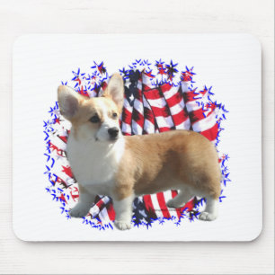 Pembroke Welsh Corgi Patriot Mouse Pad